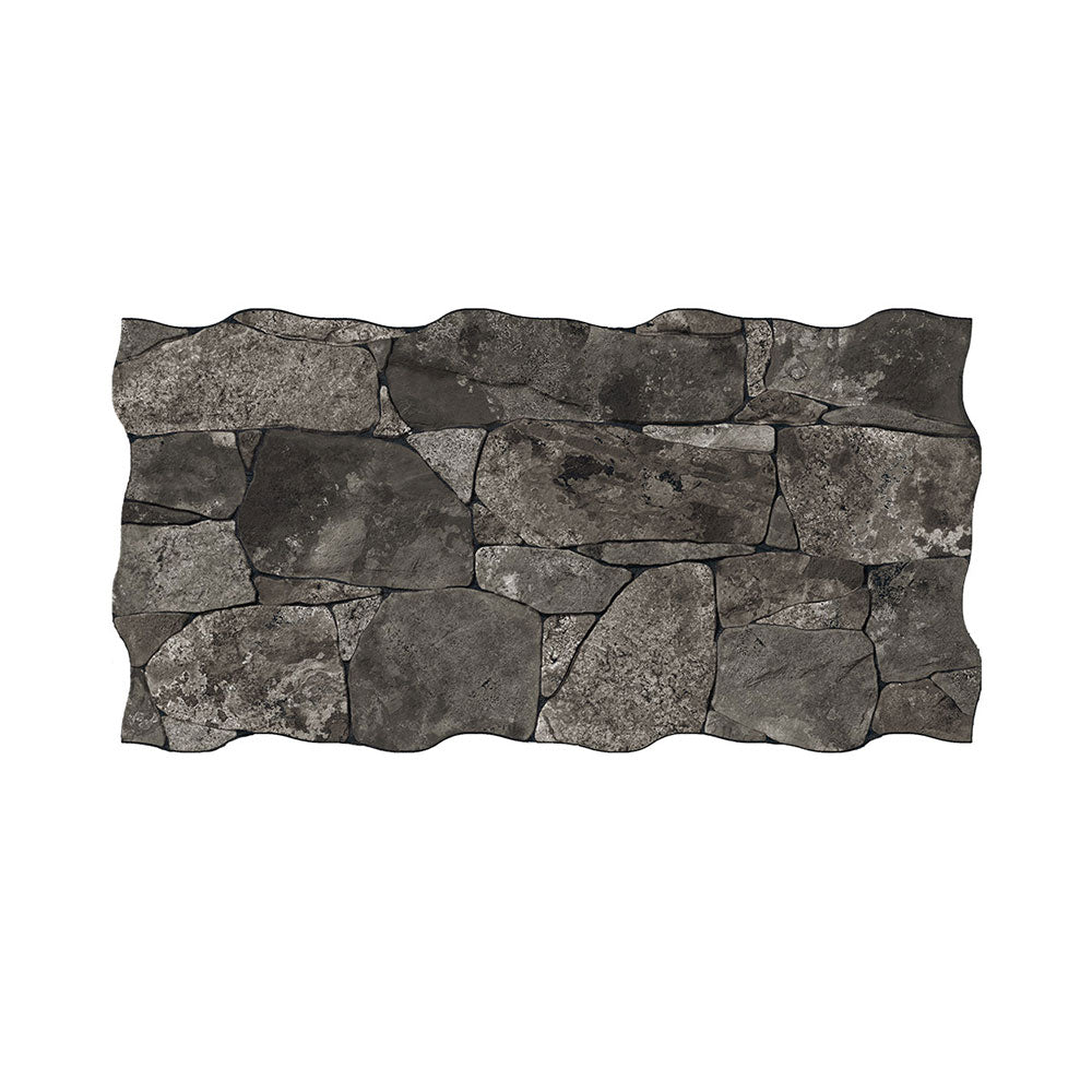 Valais Dark 33x65cm Interlocking Porcelain Wall Tile - Premium Bathroom & Kitchen Backsplash for Modern Homes