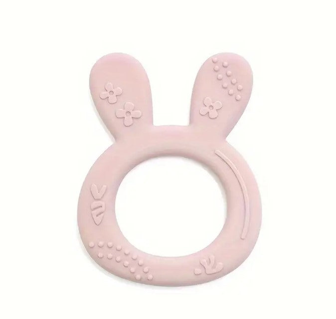 Swabies Silicone Teething Toy for Babies - Safe & BPA-Free Infant Teether for Soothing Sore Gums - Perfect for On-the-Go, Travel, and Home Use