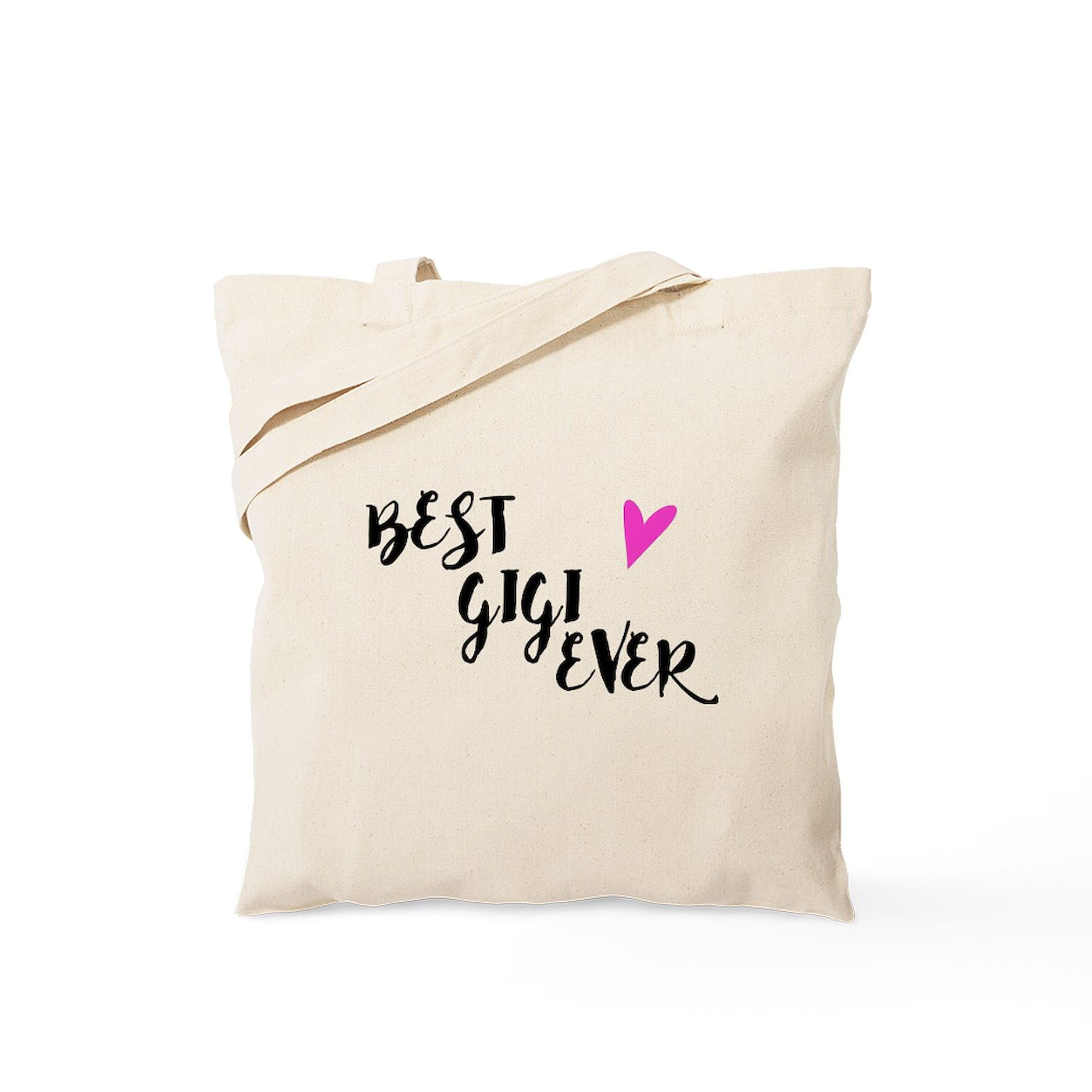 Best Gigi Ever Tote Bag - Natural Canvas Reusable Shopping Bag for Women | Eco-Friendly Grocery Tote, Beach Bag & Everyday Carry-All