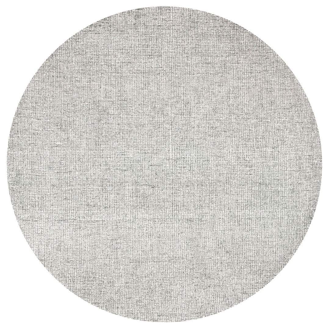 Overstock London Abstract Tweed Wool Hand-Tufted Area Rug - 10' x 10' Round, Grey - Soft & Durable for Living Room, Bedroom, or Office Decor