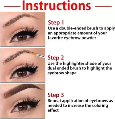 Best 3-in-1 Eyebrow Palette for Perfect Brows - Waterproof & Long Lasting - Pack of 1 - Ideal for Makeup Artists & Daily Use