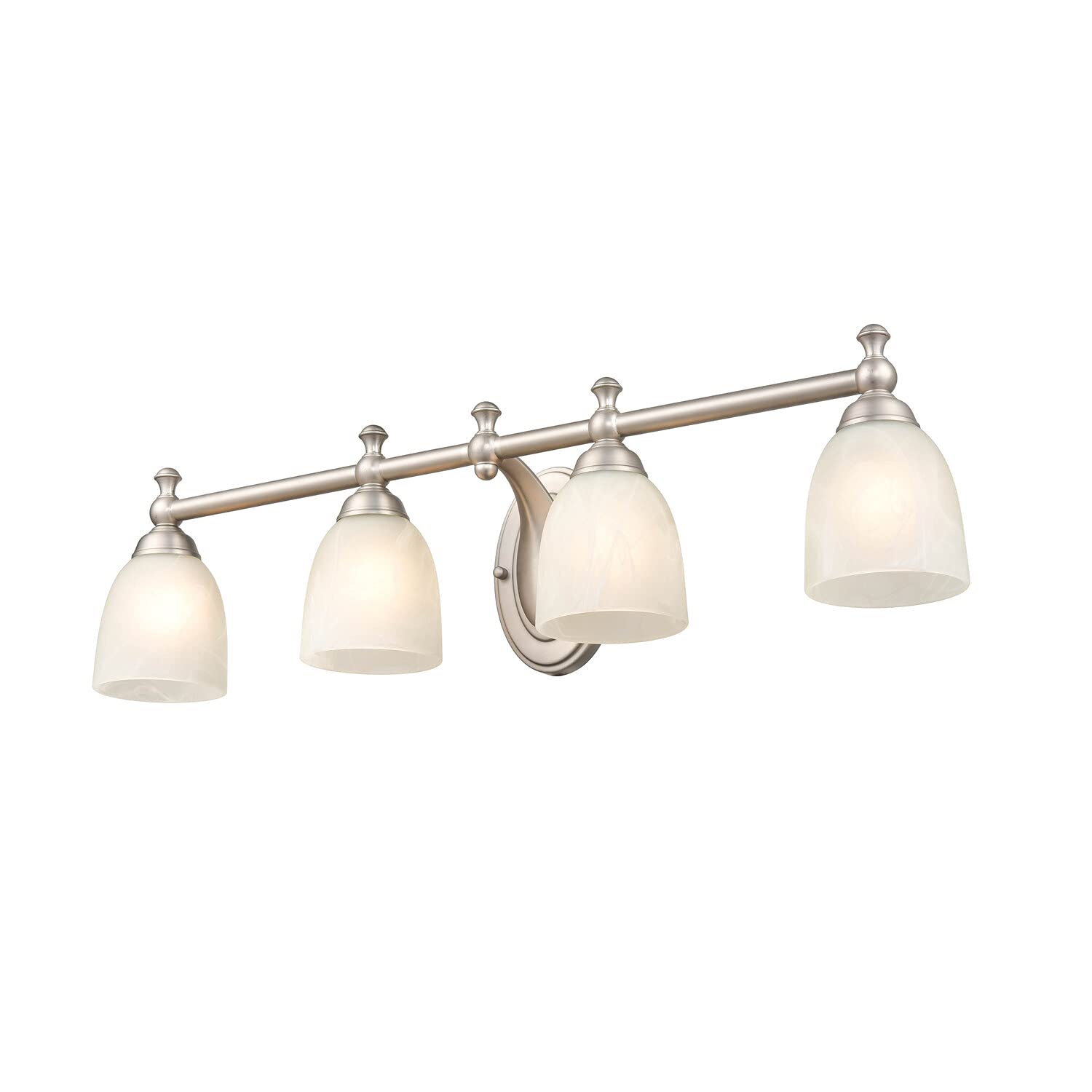 Millennium Lighting 4-Light Bathroom Vanity Light Fixture - 8 Inch Height, 30 Inch Width - Perfect for Modern Bathroom Decor & Makeup Lighting