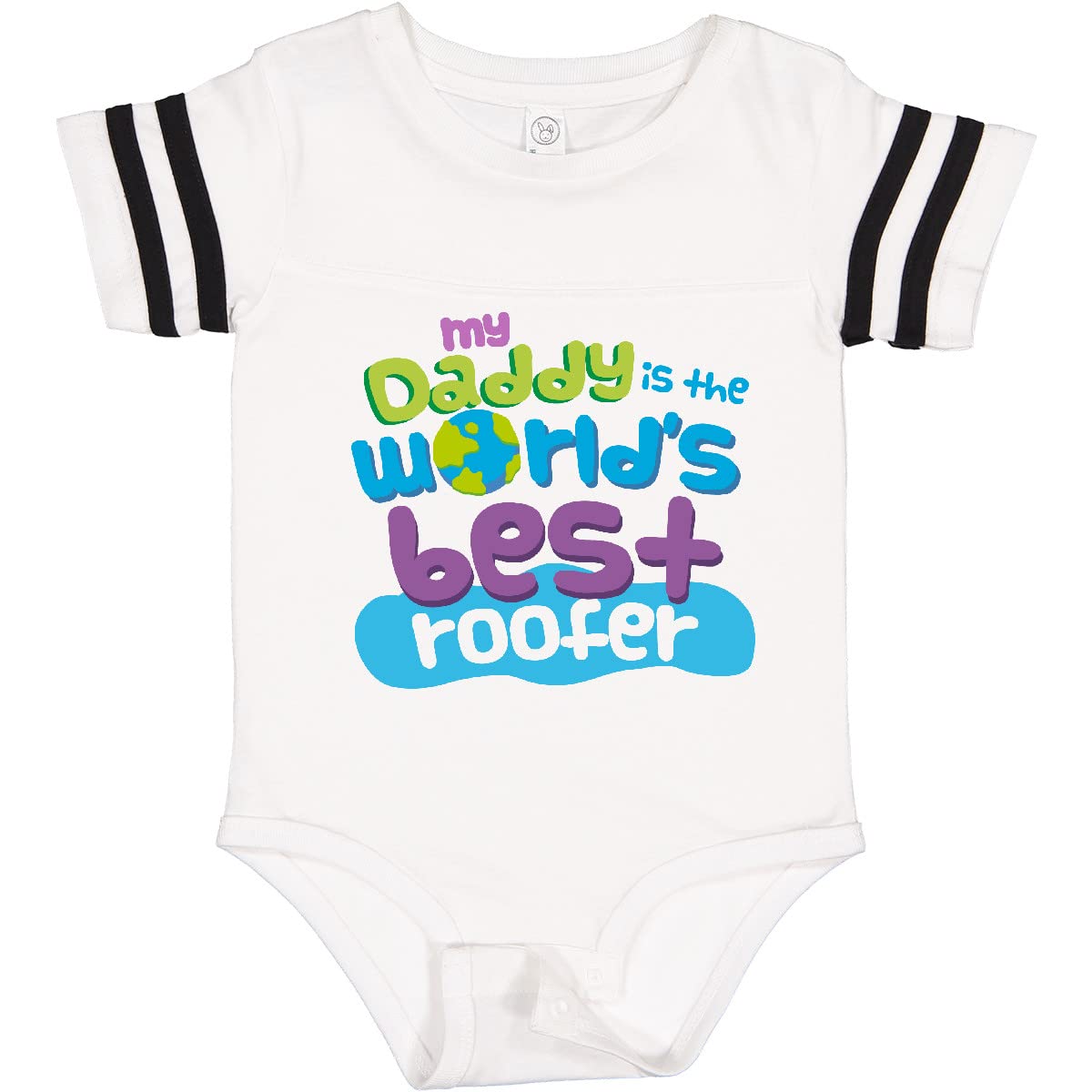 Inktastic Daddy Worlds Best Roofer Baby Bodysuit - Cute Infant Onesie for Construction Dads - Perfect for Father's Day, Family Photos & Playtime