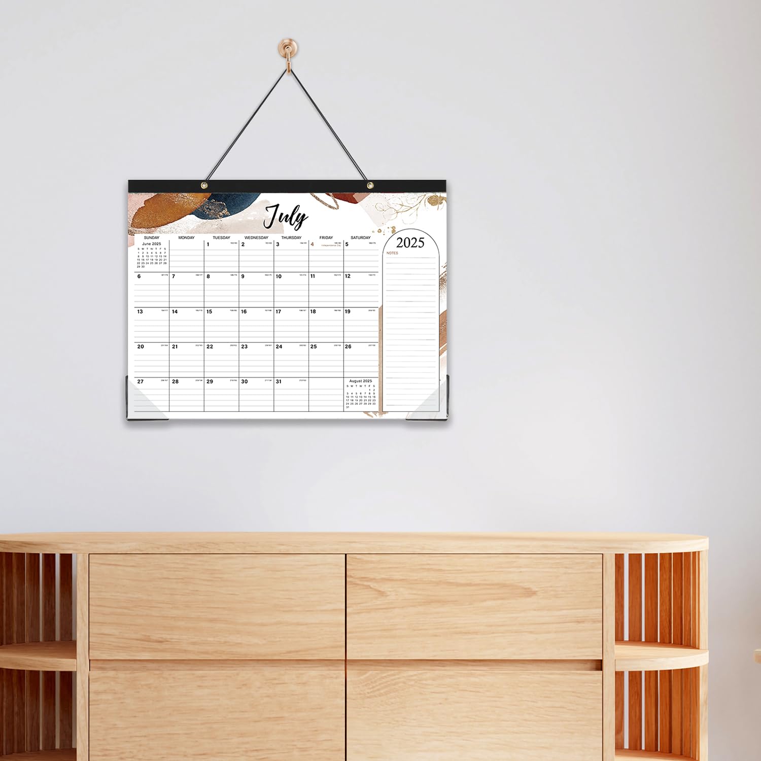 2025-2026 18-Month Large Desk Calendar | July 2025 to December 2026 | 14.6