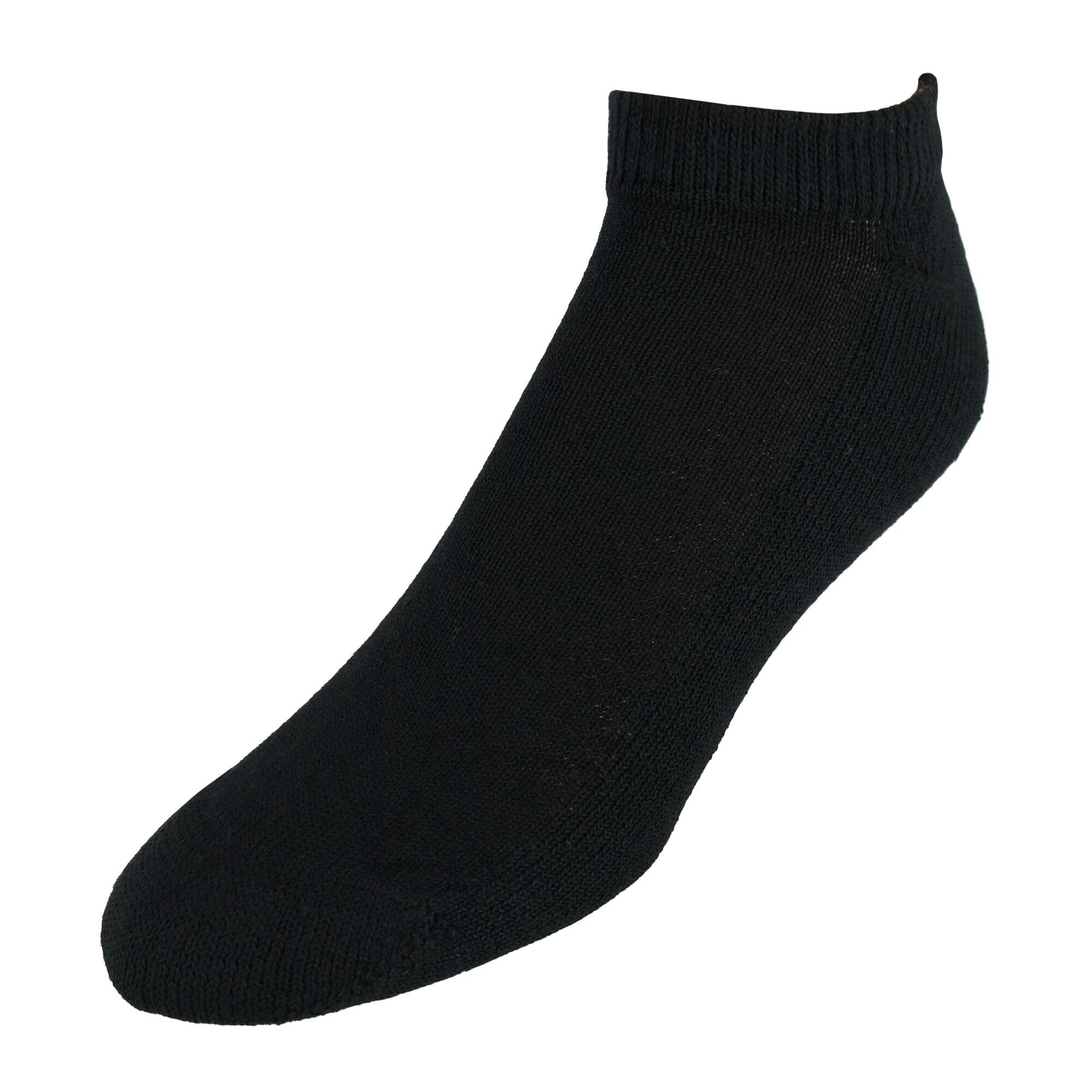 Hanes Men's Cushion No-Show Socks 6-Pack, Black - Breathable & Comfortable Low-Cut Socks for Casual Wear, Sneakers & Everyday Use