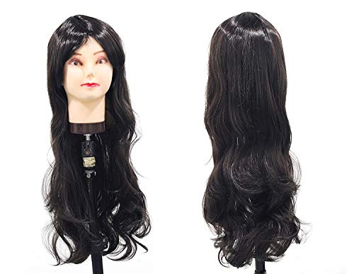 Raaya Long Curly Synthetic Hair Wig for Women & Girls - Dark Brown | Natural Looking Heat Resistant Cosplay Wig for Parties & Daily Wear