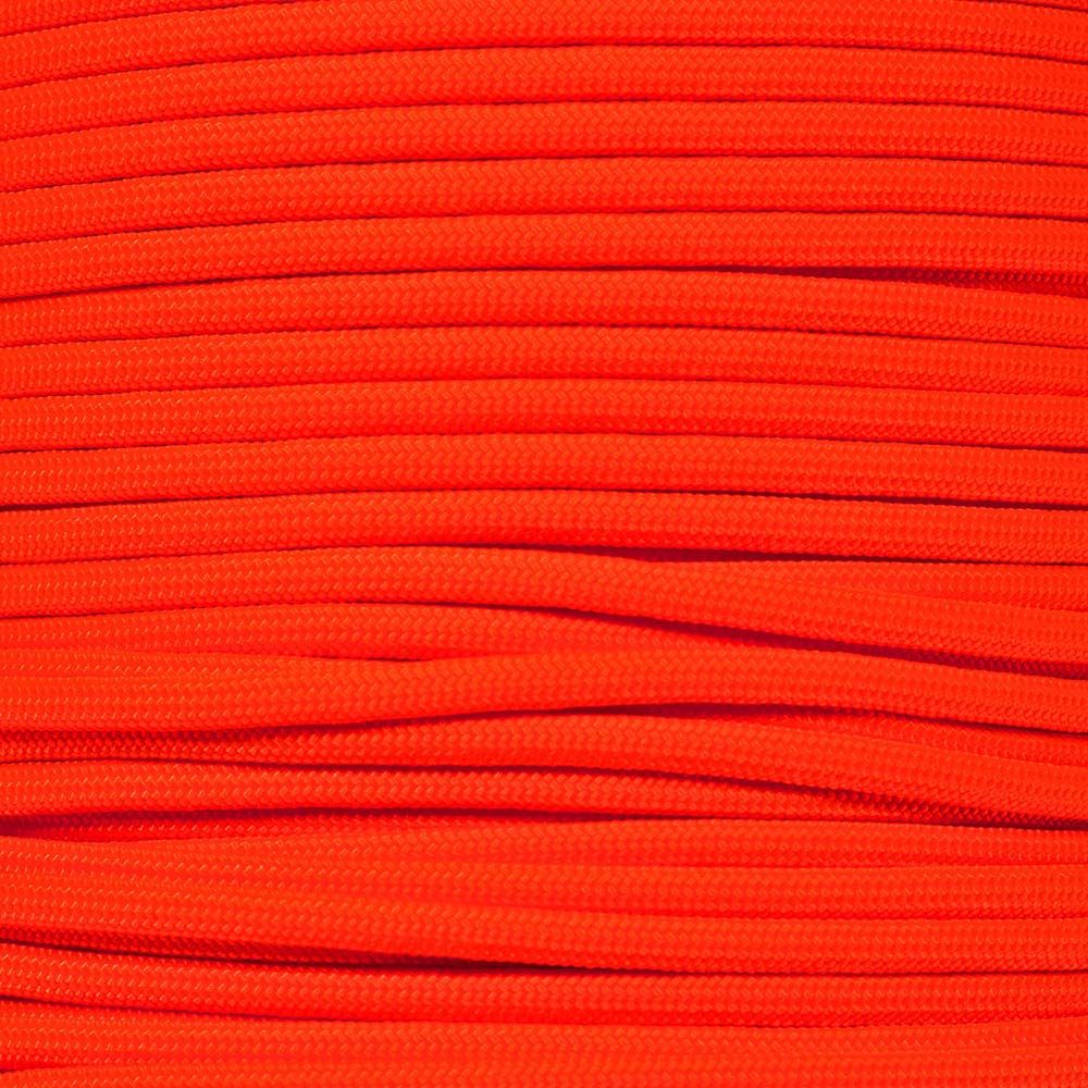 Premium Type III 550 Paracord - 7-Strand Nylon Core Survival Rope | Heavy Duty Parachute Cord for Outdoor, Camping & Emergency Use | Multiple Neon Colors & Lengths (10ft-100ft) - Ideal for Hiking, Crafting & Survival Kits
