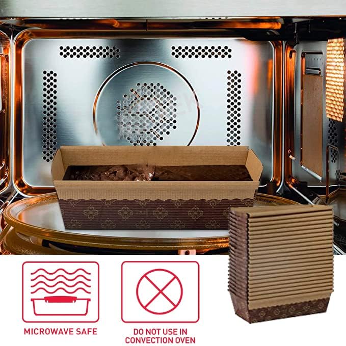 ANGEL’S PEEL LOUNGE 30-Pack 7-Inch Disposable Rectangular Paper Loaf Pans - Microwave & Freezer Safe Baking Molds for Bread, Cakes & Desserts - Perfect for Home Baking, Meal Prep & Party Treats