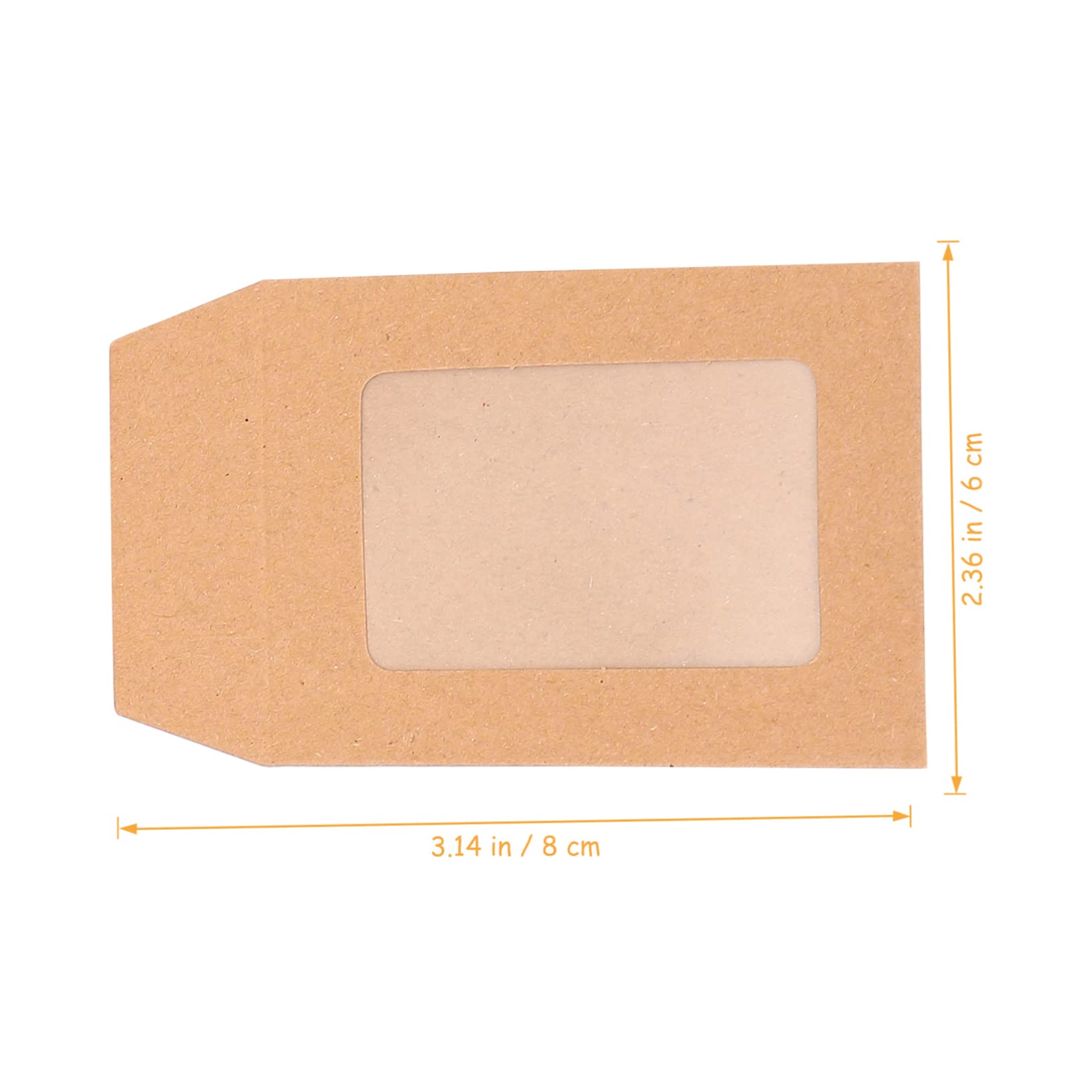 STOBOK 50 Pack Clear Kraft Paper Envelopes - Bank Document Envelopes, Greeting Card Sleeves, Wedding Invitation Holders - Perfect for Thank You Cards, Baby Announcements & Stamp Storage (Transparent, Eco-Friendly)