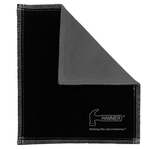 Hammer Bowling Shammy Black Carbon - Premium Microfiber Towel for Bowling Balls - Perfect for Grip Enhancement & Ball Cleaning During League Play & Practice