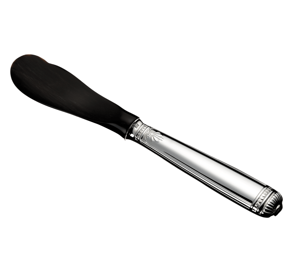 Christofle Malmaison Silver Plated Caviar Spreader - Elegant Caviar Serving for Fine Dining & Gourmet Entertaining