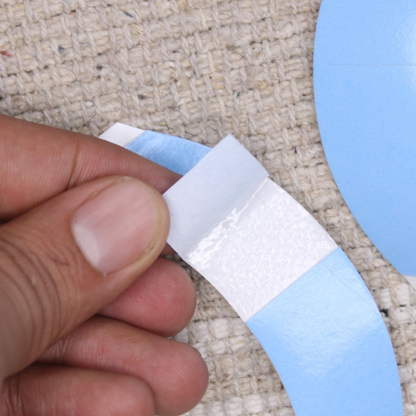 KAVIN Front Lace Tape - Double Sided Blue Liner Toupee Tape for Hair Wigs & Hair Pieces (36 Strips) - Secure & Comfortable Hold for Daily Wear & Cosplay