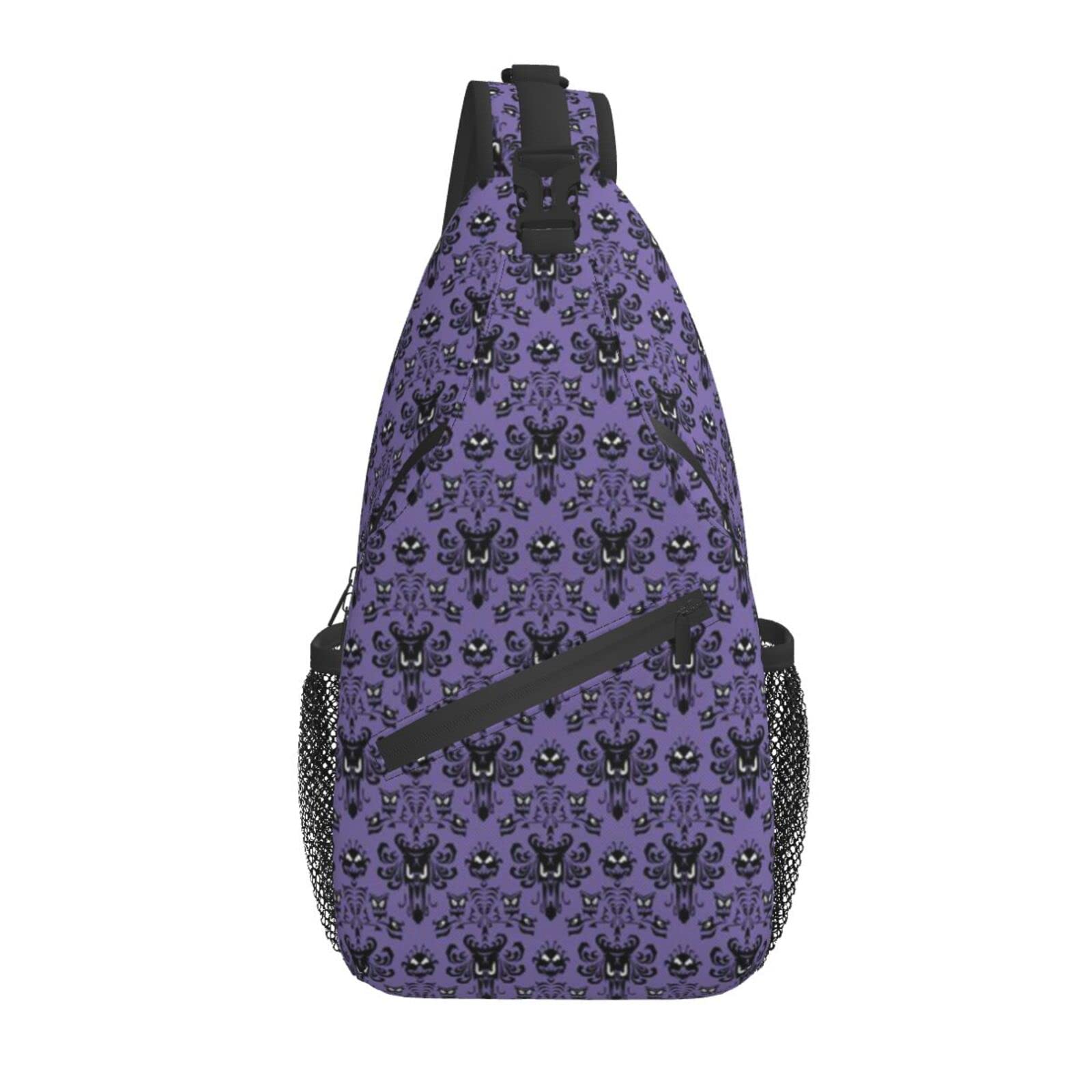 Haunted Mansion Sling Backpack - Lightweight Travel Hiking Bag for Women & Men | Perfect for Theme Parks & Cosplay
