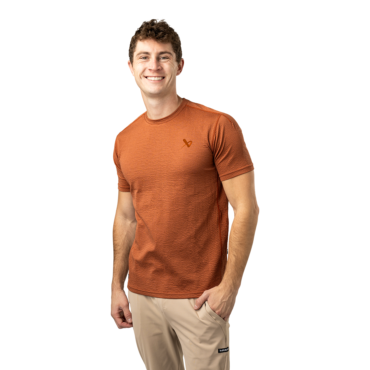 Bauer FLC Textured Tech Tee Senior - High-Performance Hockey Practice Shirt for Men - Perfect for Training, Games & Casual Wear