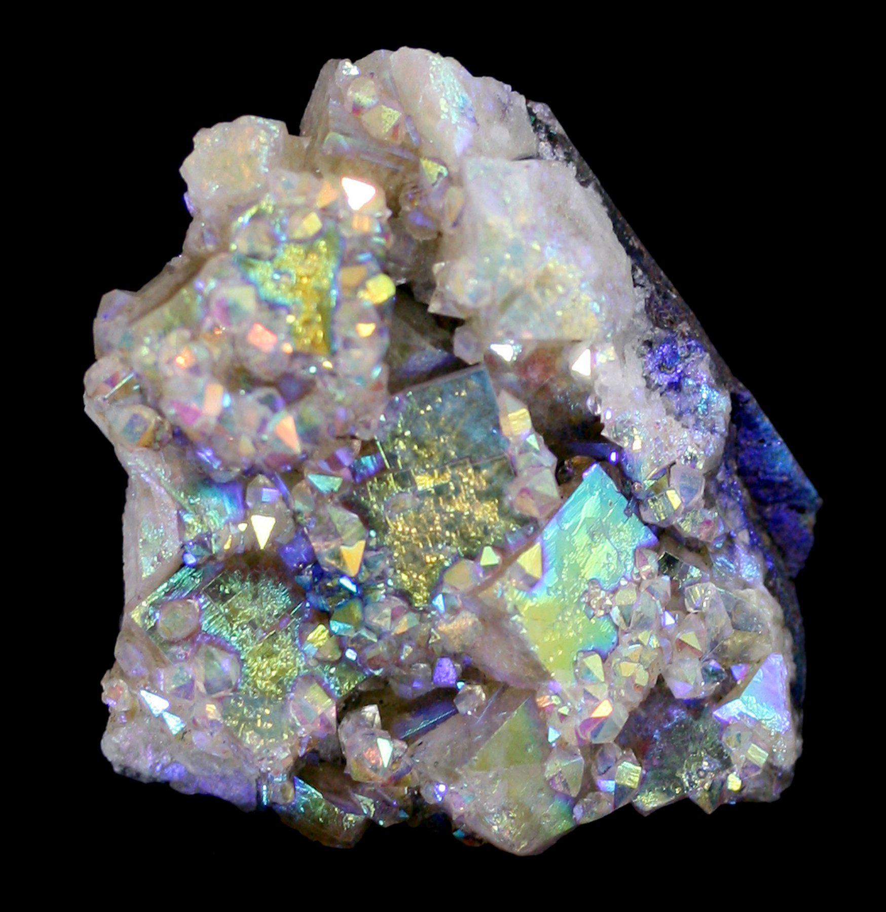 Natural Aura Fluorite Crystal Cluster - Healing Stone for Meditation, Energy Cleansing & Home Decor | Perfect for Yoga, Reiki & Spiritual Practices