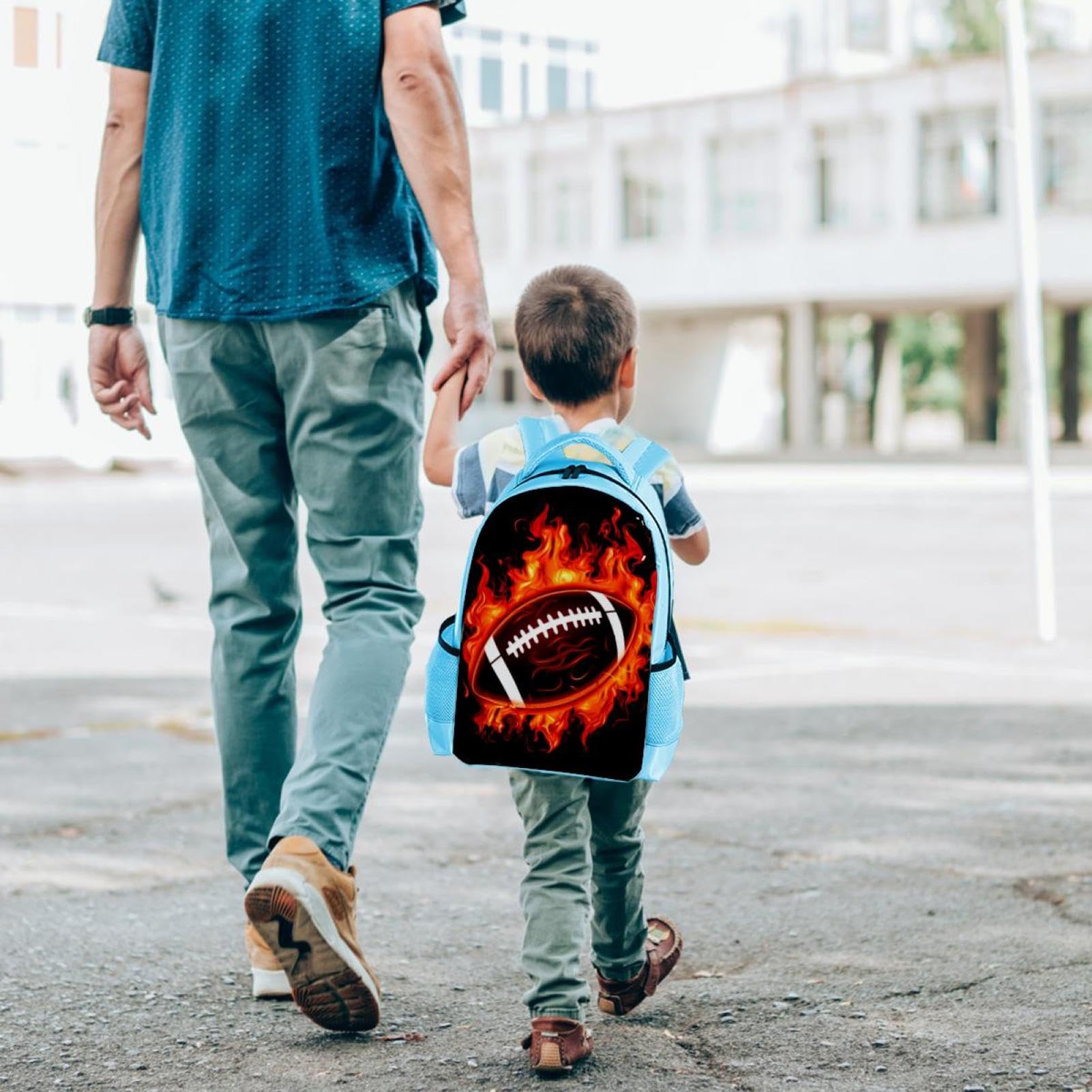 Stylish Travel Backpack for Women & Men - Durable American Football Design Backpack for Work, Gym, Hiking & Outdoor Adventures