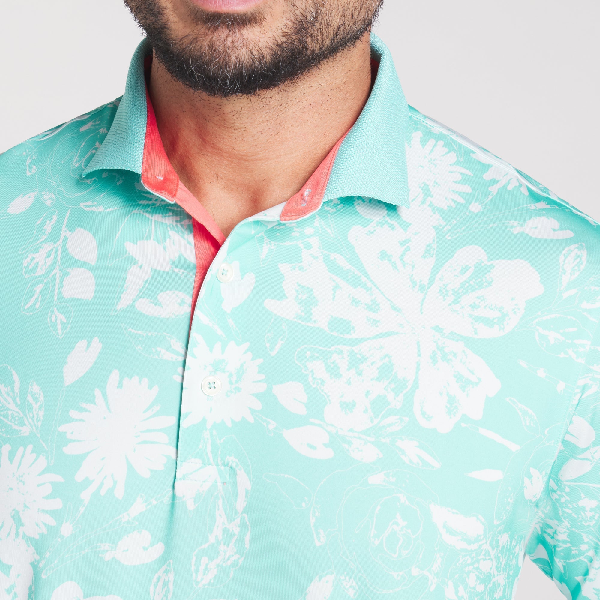 Premium MATTR Rose Golf Polo Shirt for Men - Breathable & Moisture-Wicking Performance Wear - Perfect for Golf, Tennis & Casual Outings