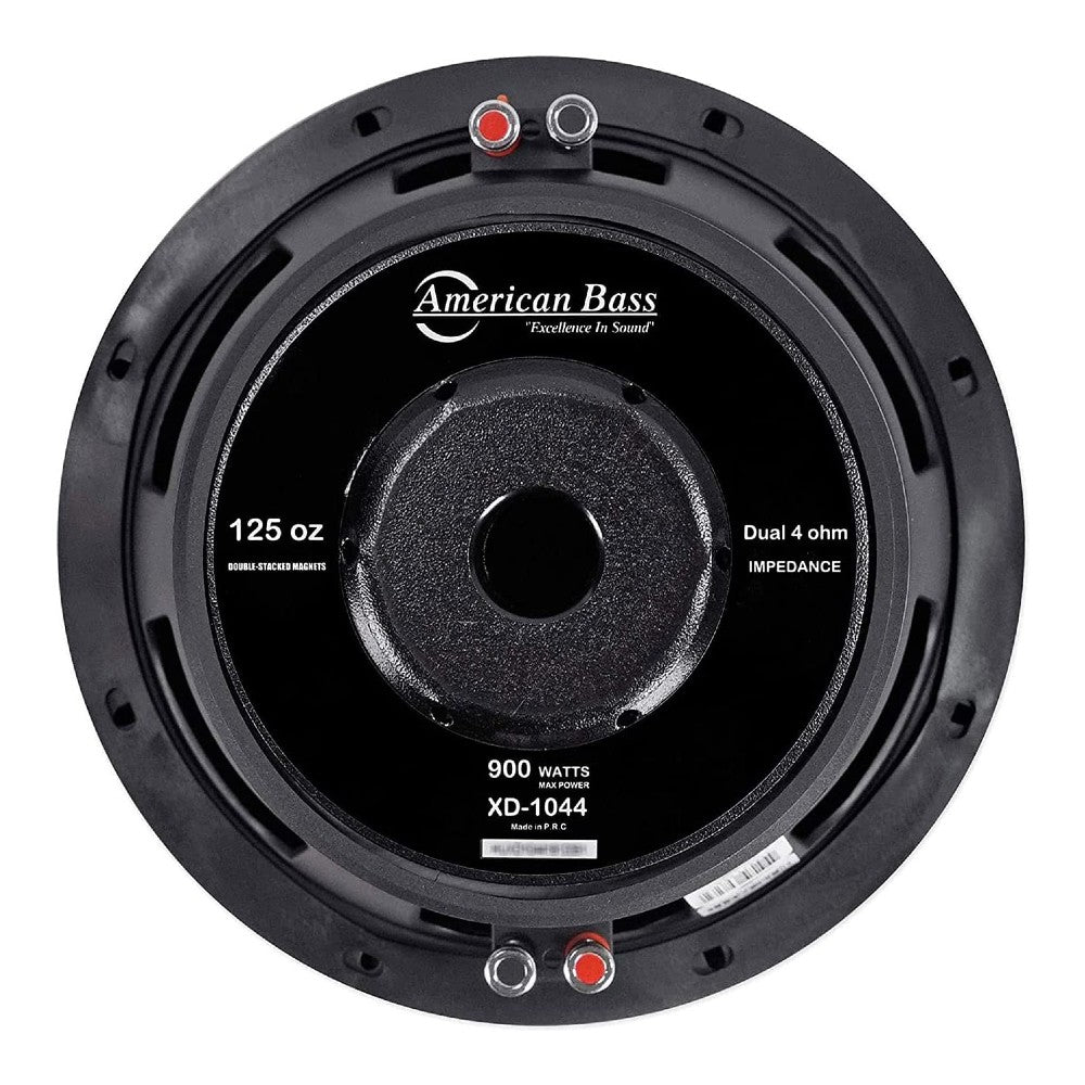 American Bass XD1044 900W 10 Inch Dual 4 Ohm XD Series Car Subwoofer - High Power Bass for Cars, Trucks & SUVs - Perfect for Road Trips & Music Lovers