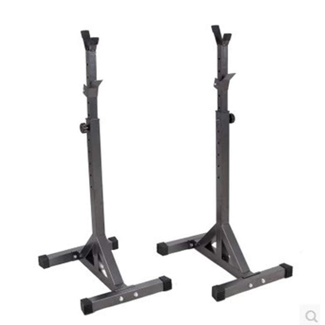 Adjustable Barbell Stand 2-Piece Split Squat Rack - Heavy Duty 200kg Capacity (97-146cm Height) for Weightlifting, Bodybuilding & Home Gym Workouts - Perfect for Squats, Bench Press & Strength Training