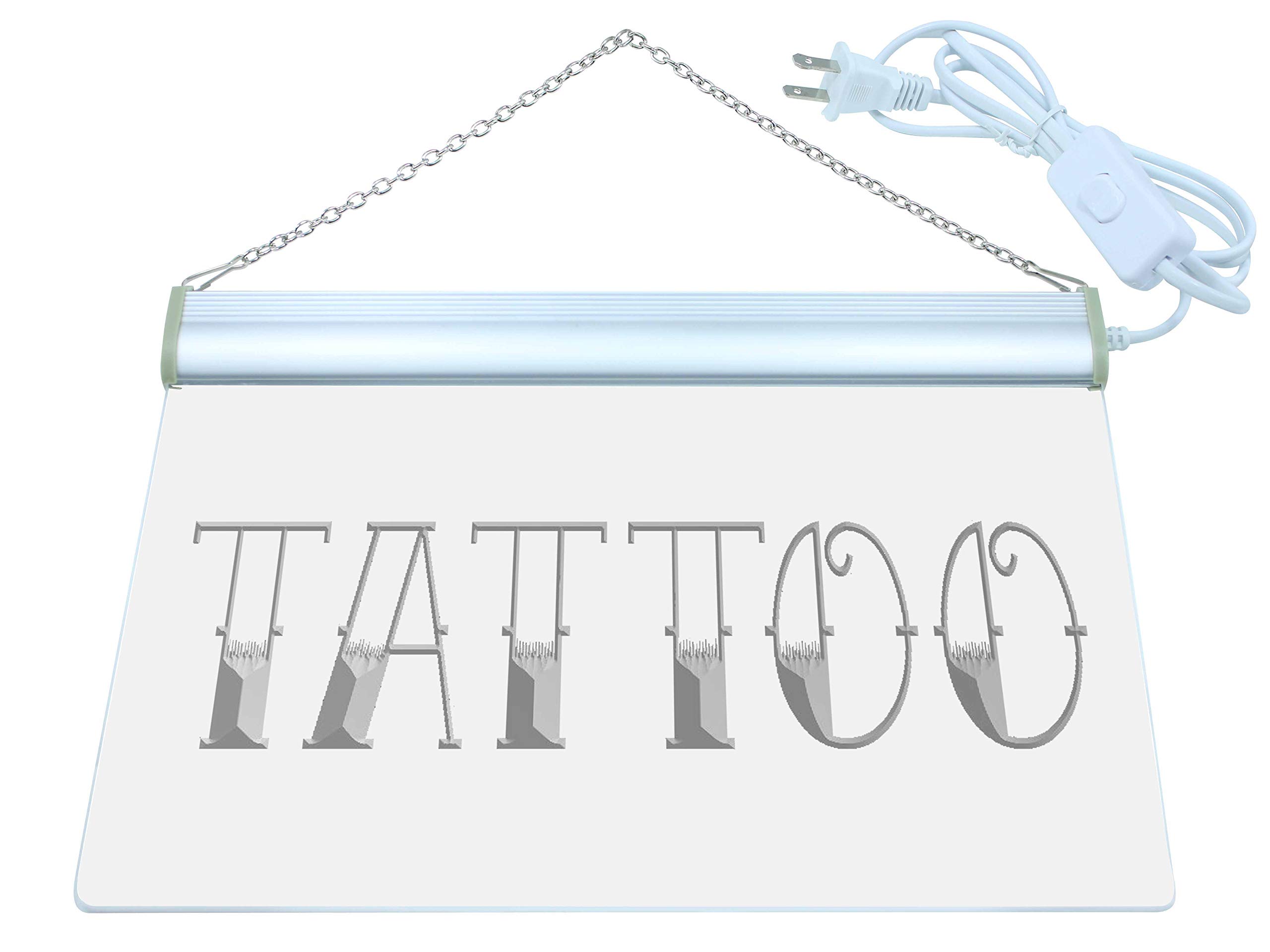 ADVPRO i550-b LED Neon Sign for Tattoo Shop, Bar, Pub, Art Studio & Piercing Parlor - Customizable Wall Decor Lighting for Business & Home Use