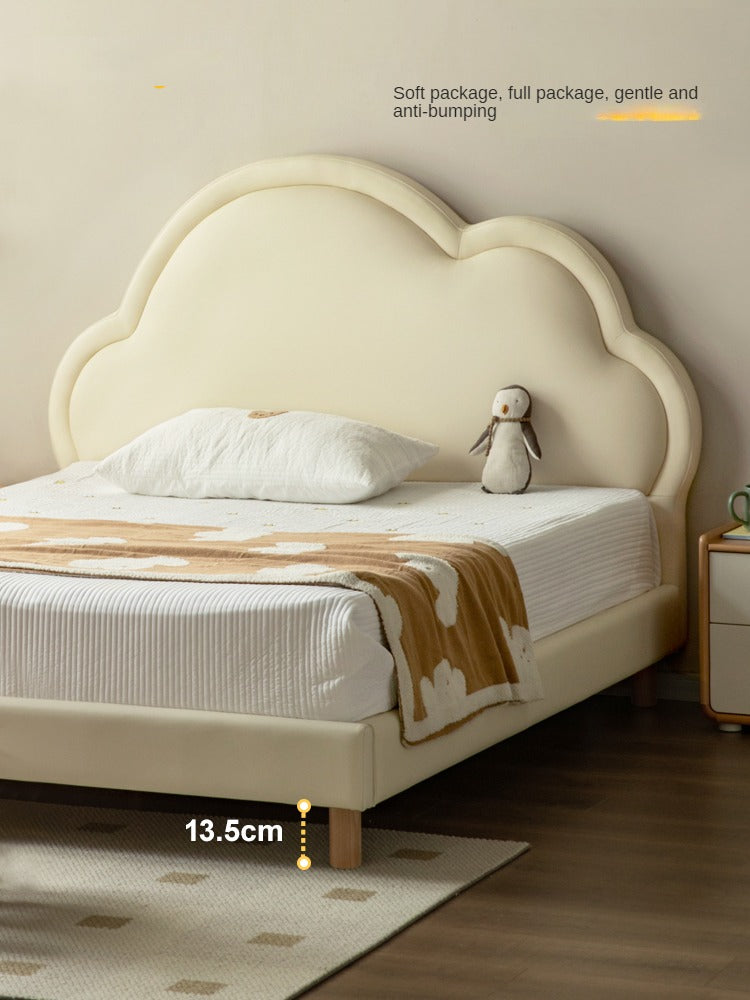 Organic Leather Kids Bed – Premium Handmade Toddler Bed for Safe & Comfortable Sleep – Perfect for Nursery, Bedroom & Daycare