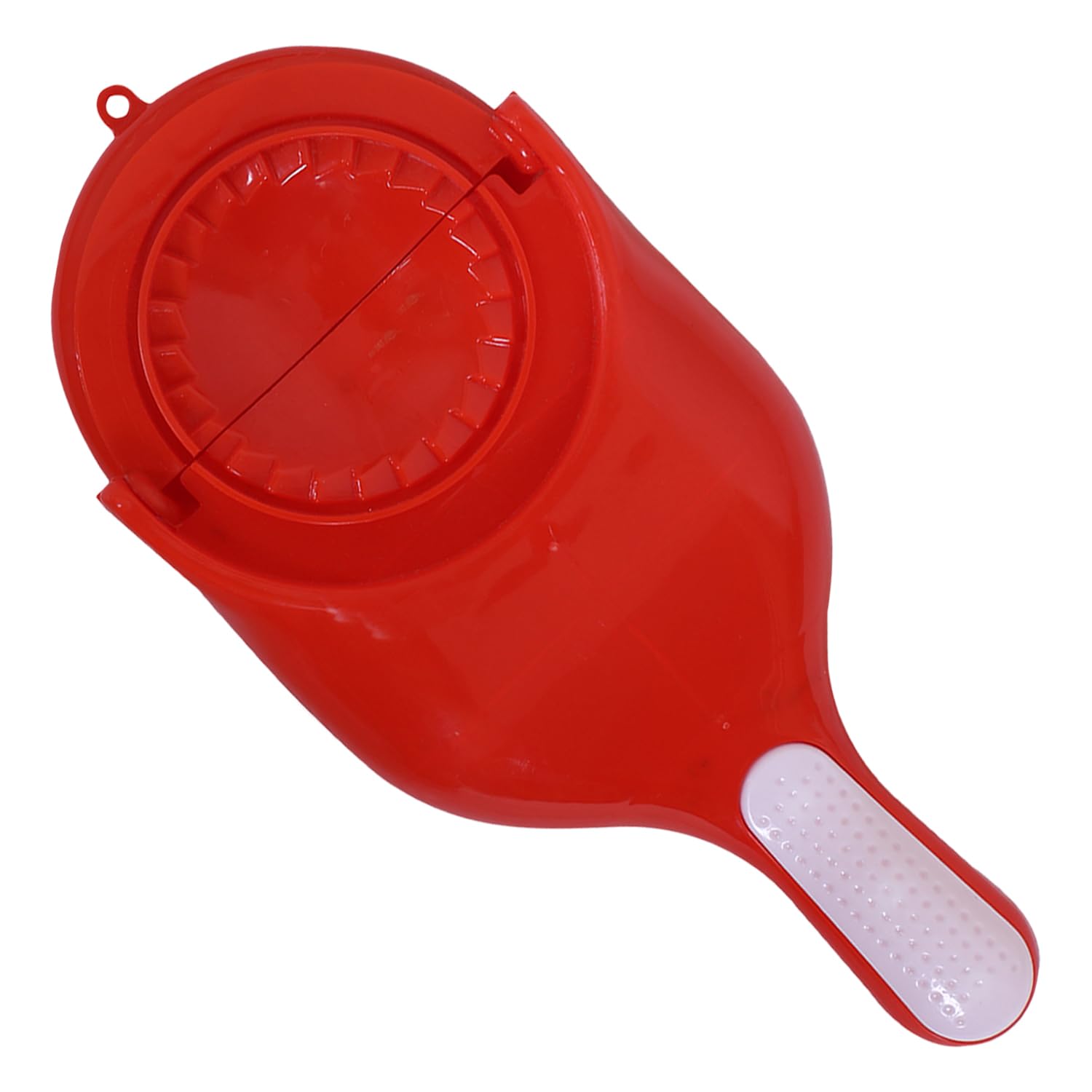 2-in-1 Plastic Dumpling Maker Tool - Heart Home Dumpling Press for Momos, Gujiya & More | Manual Dumpling Maker Machine for Kitchen | Perfect for Asian Cooking, Party Snacks & Family Meal Prep (Red)