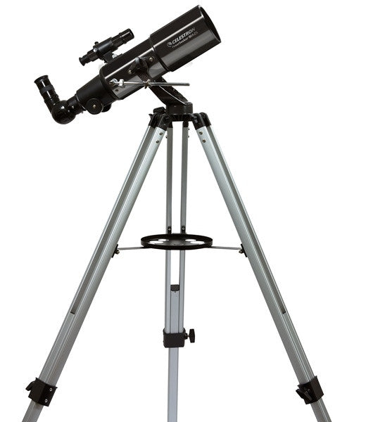 Celestron PowerSeeker 80AZ Short Refractor Telescope - 80mm Aperture Astronomy Telescope for Beginners | Perfect for Stargazing, Moon Observation & Backyard Astronomy