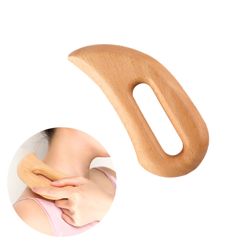 Professional Wooden Gua Sha Tools for Lymphatic Drainage & Body Shaping - Natural Wood Therapy Massage Tool for Full Body Pain Relief - Perfect for Facial Care, Muscle Relaxation & Spa Treatments