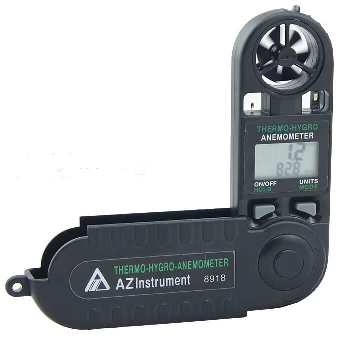 SSEYL AZ-8918 Mini Pocket Digital Air Flow Meter - Portable Wind Speed Tester for HVAC, Ductwork & Outdoor Activities - Perfect for Home, Office and Industrial Use