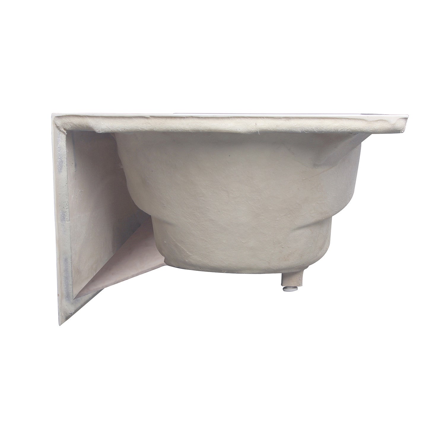 Aqua Eden VTAP603216L 60 Inch Acrylic Rectangular 3-Wall Alcove Bathtub with Anti-Slip Surface & Left Drain - Glossy White for Modern Bathroom & Spa Relaxation