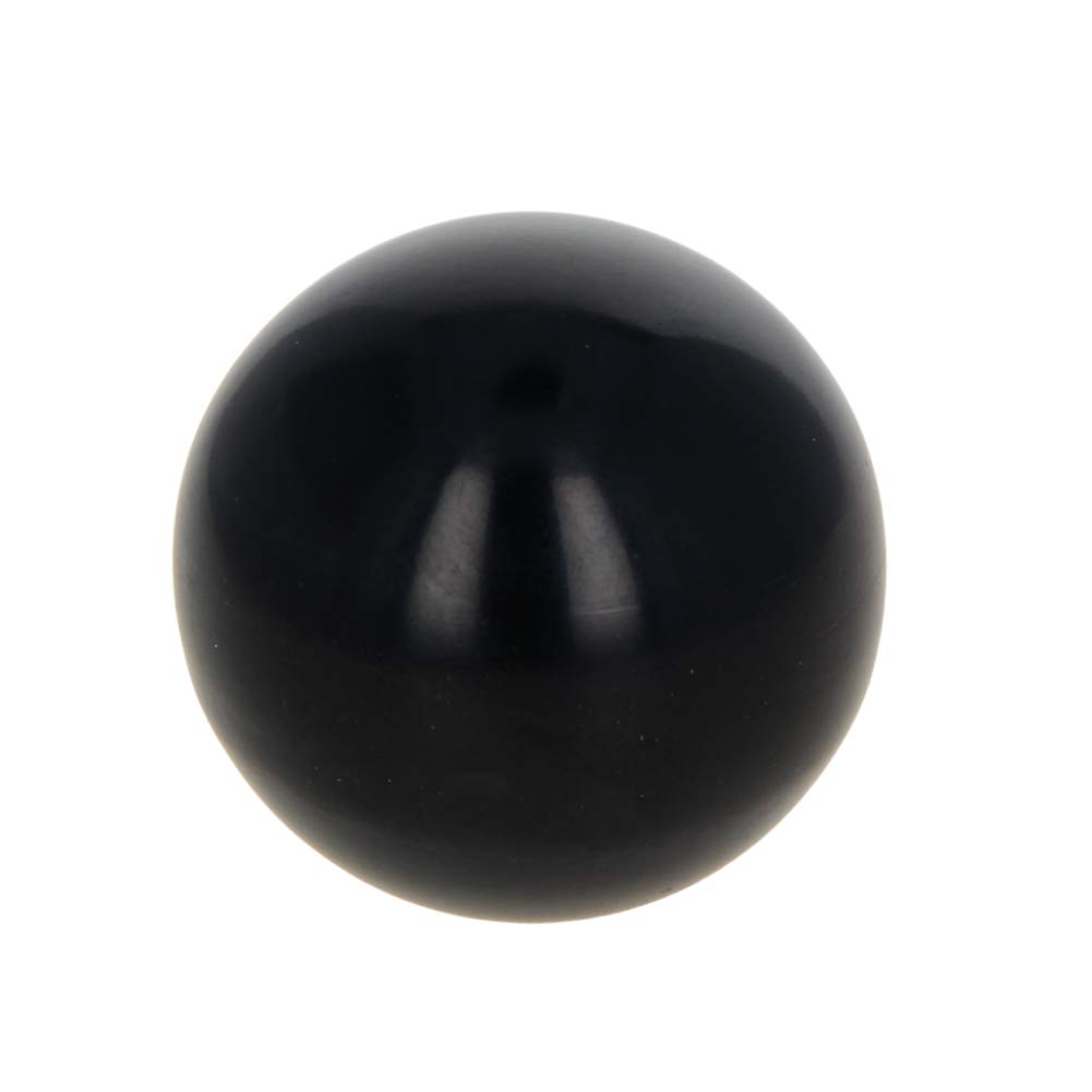 Bettomshin 2-Pack M12 Female Thread Thermoset Ball Knobs - 40mm Diameter Bakelite Handles with Smooth Rim (Black) - No Twist Design for Lawn Mowers & Exercise Equipment - Perfect for Easy Grip on Outdoor Power Tools and Gym Machines