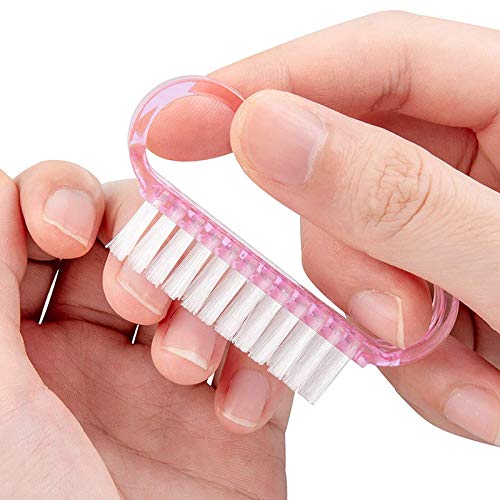 FAMEZA 6-Piece Nail Brush Set for Hand & Foot Care - Acrylic Nail Scrubber, Manicure & Pedicure Tool with Ergonomic Handle - Perfect for DIY Nail Art, Home Salon, and Professional Use