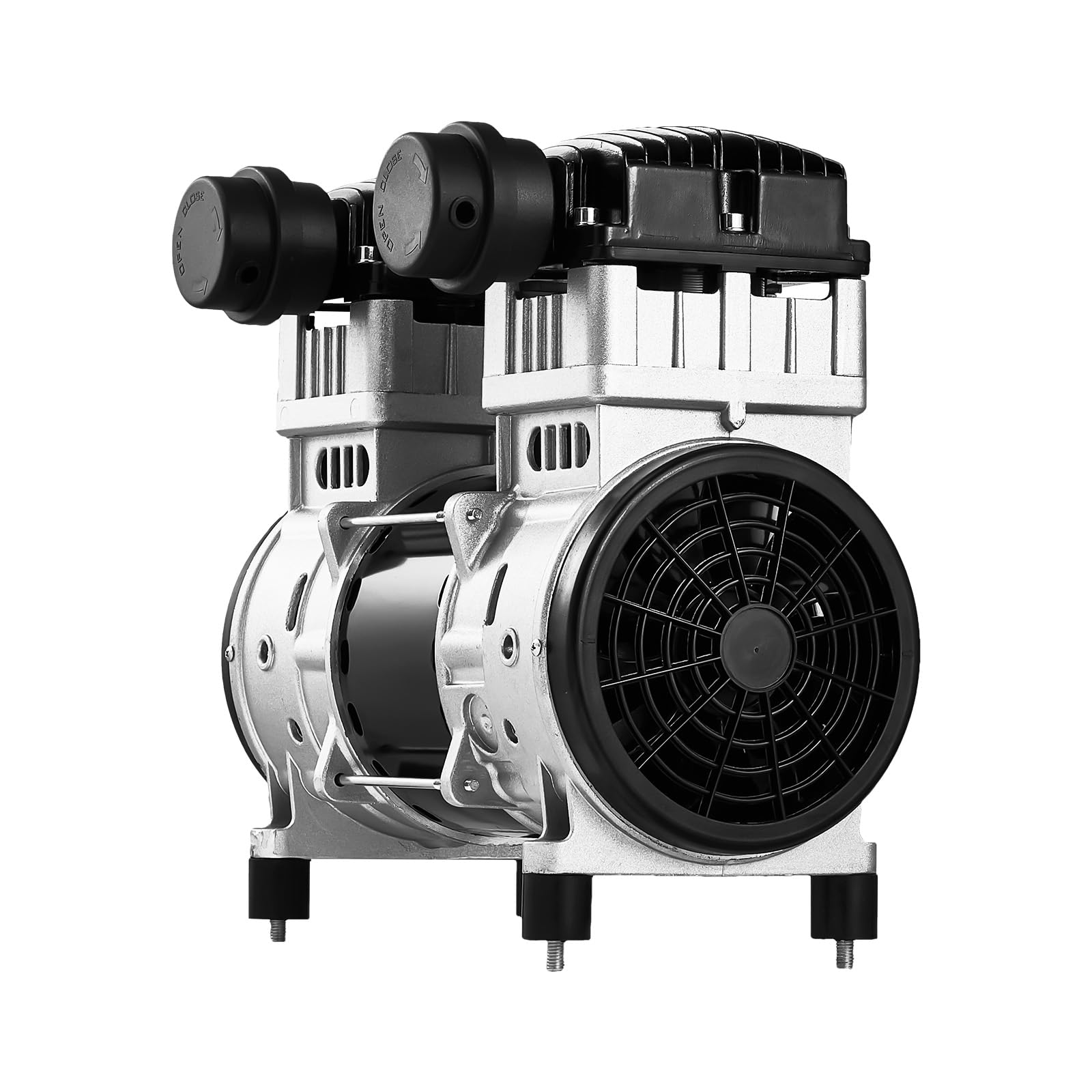 VEVOR 2HP Oil-Free Air Compressor Pump - 5.2CFM @ 90PSI, Max 145PSI Pressure, 78dB Ultra Quiet Motor for Auto Repair, Tire Inflation, Spray Painting & Woodworking | Portable Air Compressor for Garage, DIY Projects & Home Use