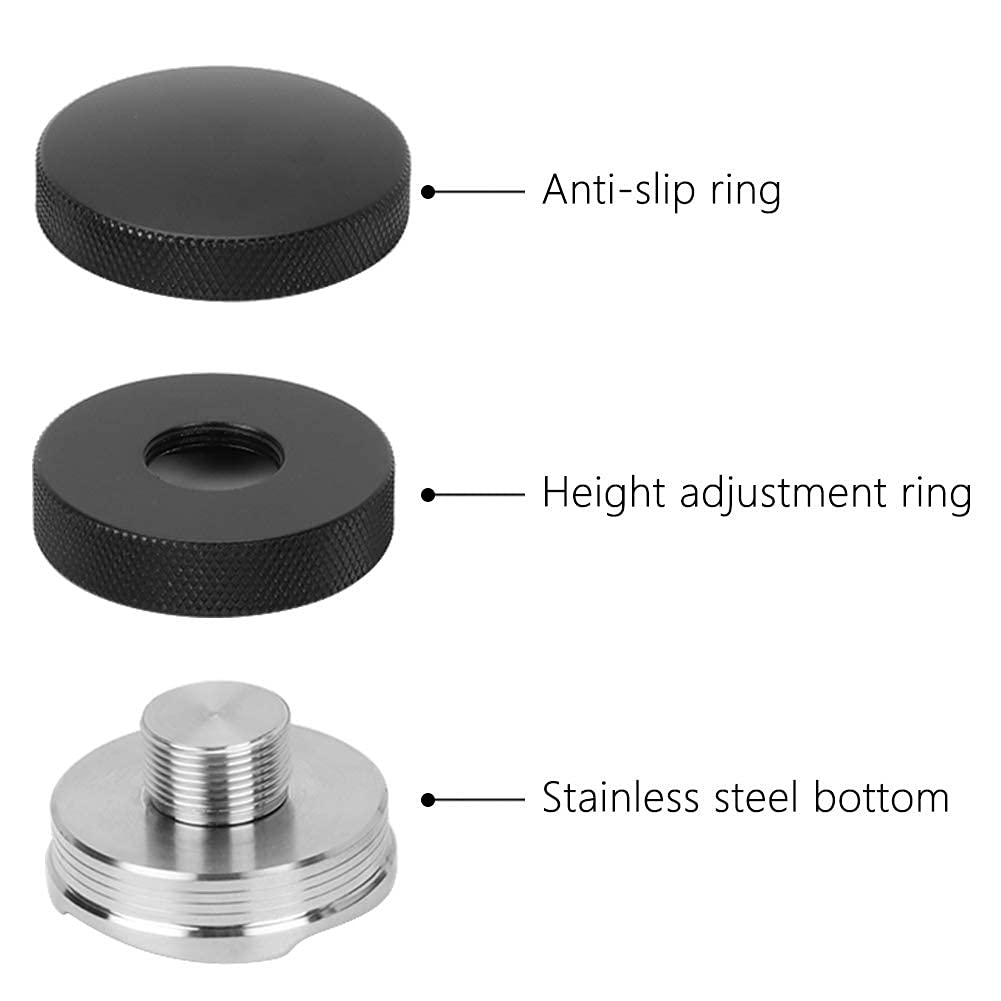 Yosoo 58mm Stainless Steel Coffee Tamper - Professional Espresso Distributor Tool for Home Baristas