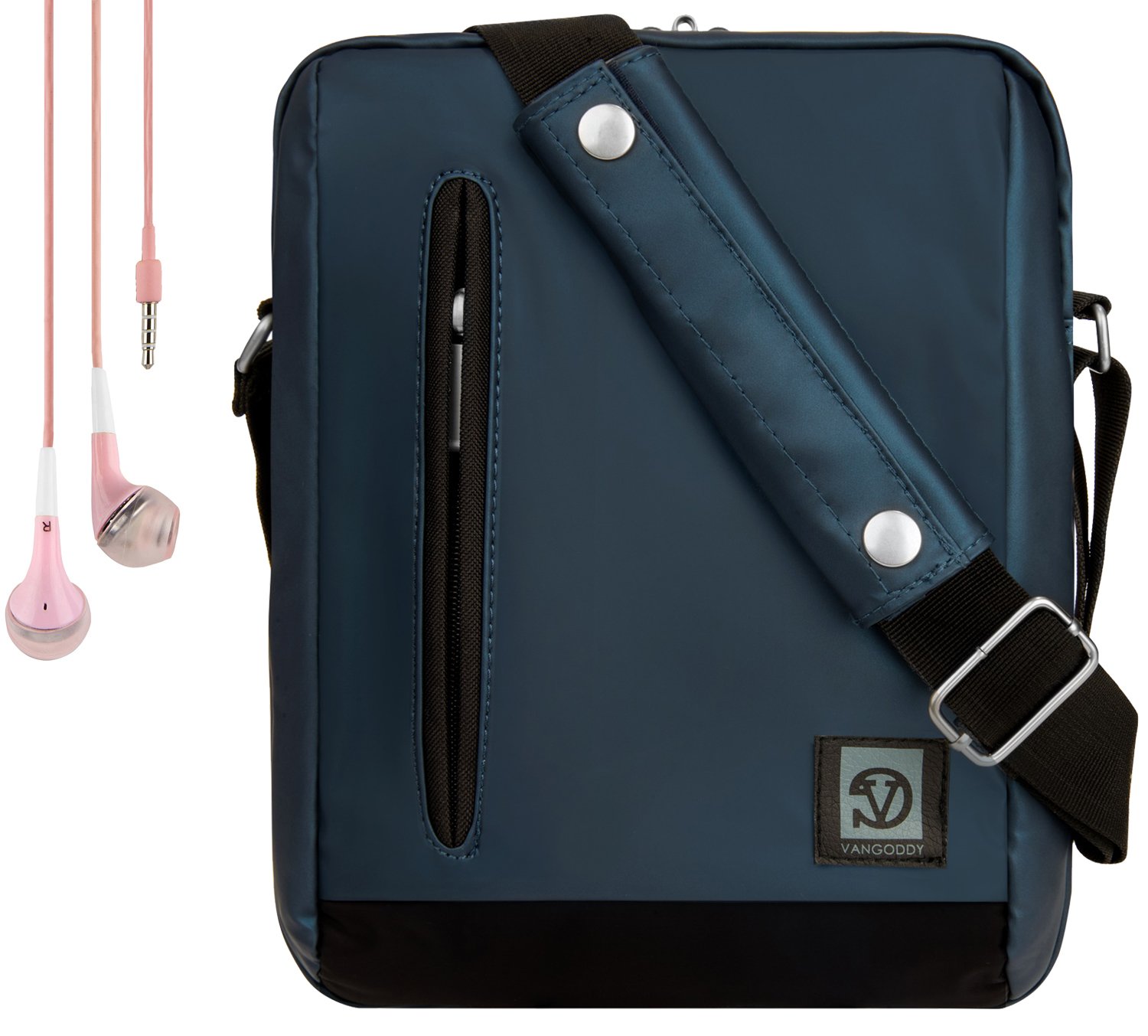 Premium Nylon Shoulder Bag for Amazon Tablets - Compatible with Fire, Kindle Fire, HDX & HD Models | Durable Carrying Case with Handsfree Earphone Storage | Perfect for Travel, Work & School
