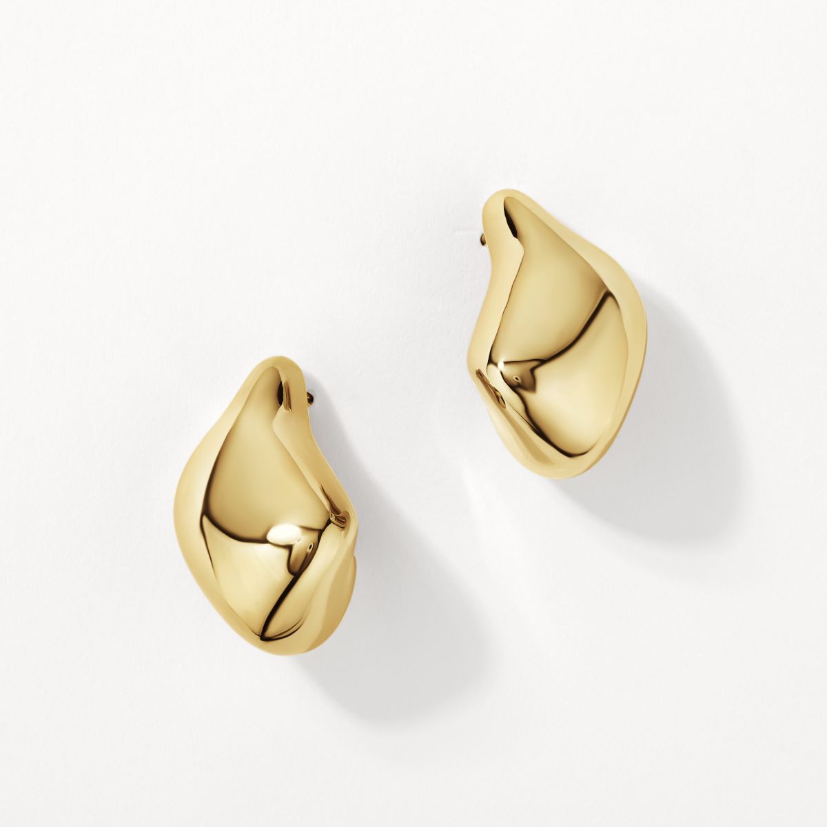 Organic Gold Drop Earrings for Women - Elegant Dangle Jewelry for Parties, Weddings & Everyday Wear