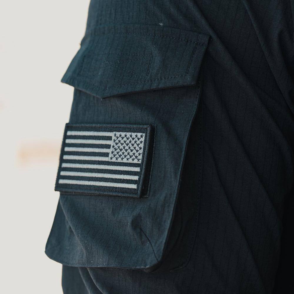 Men's Operator Shirt - Black Tactical Work Shirt for Outdoor Activities, Hiking & Military Style