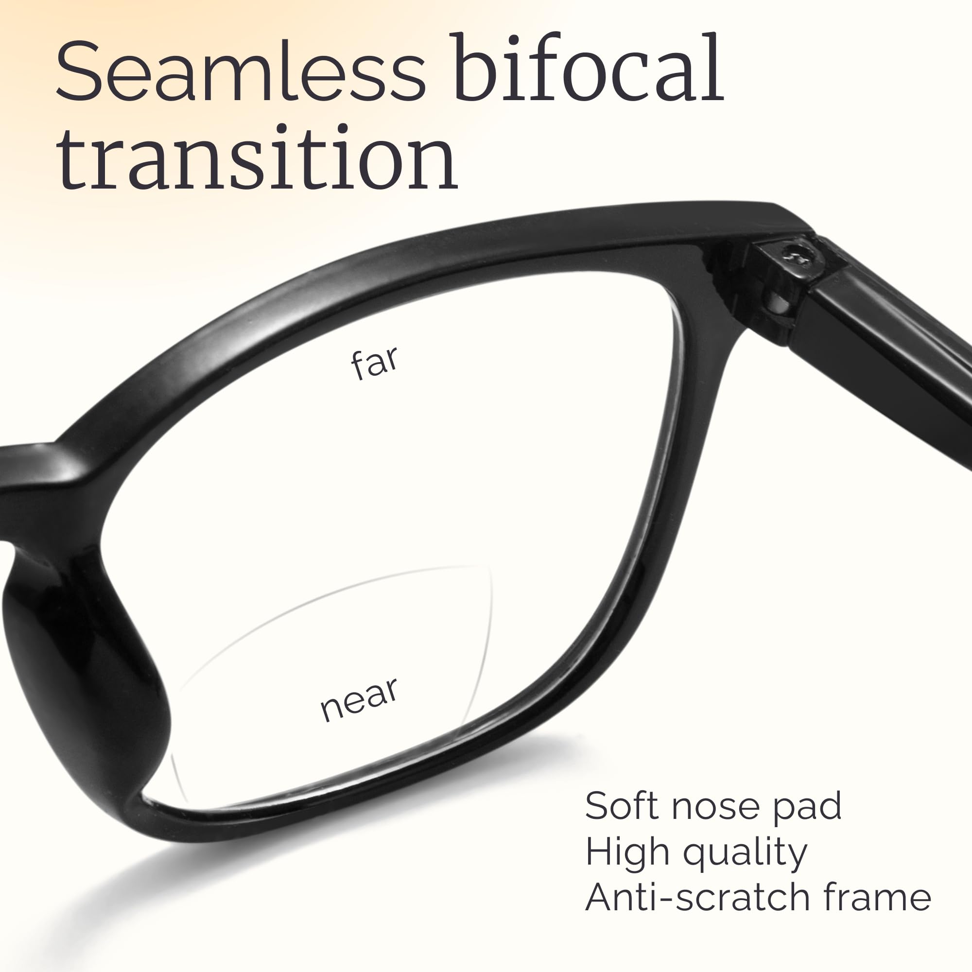 CCVOO 5-Pack Reading Glasses - Bifocal & Blue Light Blocking for Work & Study