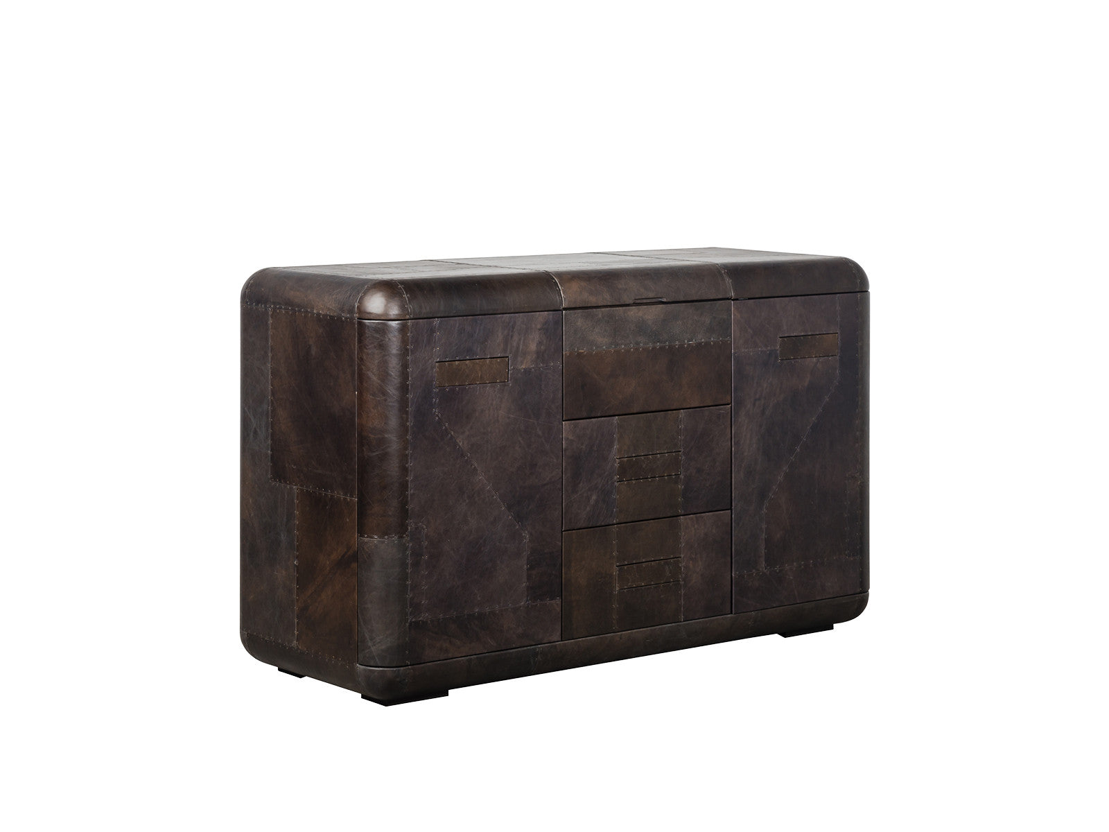 Hudson Sideboard - Modern Buffet Cabinet with 2 Doors & 4 Drawers, Solid Wood Dining Room Storage Furniture for Home Decor | Perfect for Living Room, Dining Area & Entryway Organization