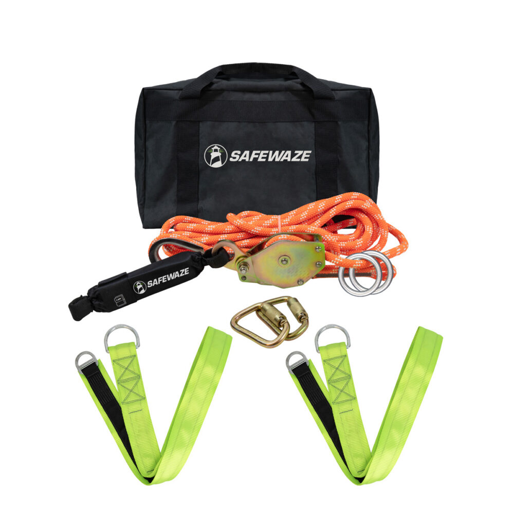 30'/60'/80'/100' High-Strength Kernmantle Rope with Cross Arm Straps - Perfect for Camping, Hiking, Rock Climbing & Outdoor Adventures