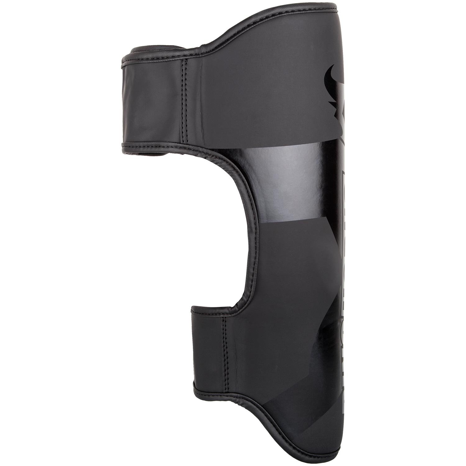 Venum Charger Shin Guards for Men - Large Size, Black/Black - Perfect for MMA, Kickboxing & Martial Arts Training