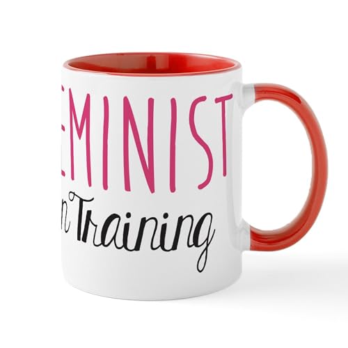 White/Red Inside - Feminist In Training Mug