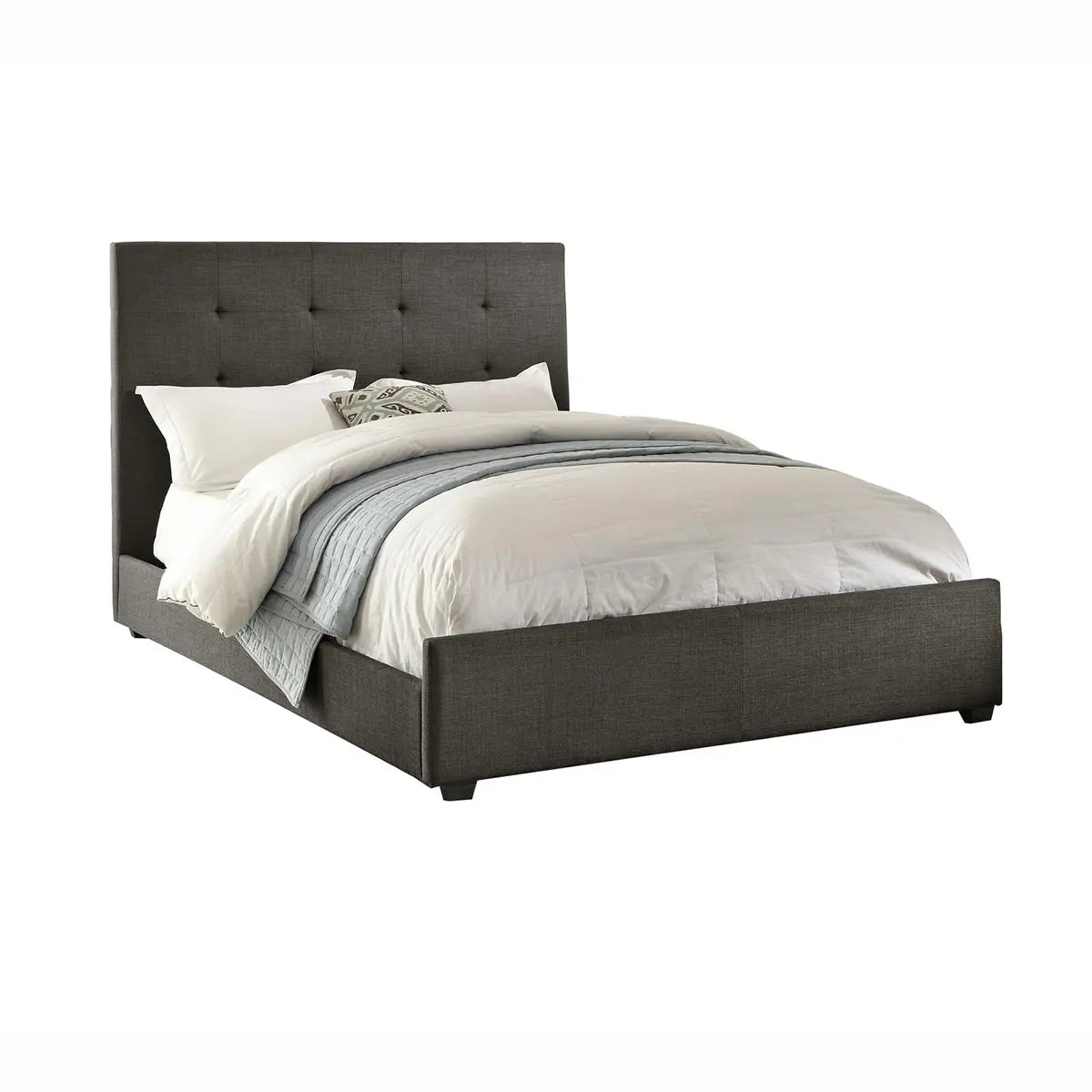 Cadmus Platform Bed Frame - Queen Size, Solid Wood, Modern Minimalist Design - Perfect for Bedroom, Guest Room, and Studio Apartments