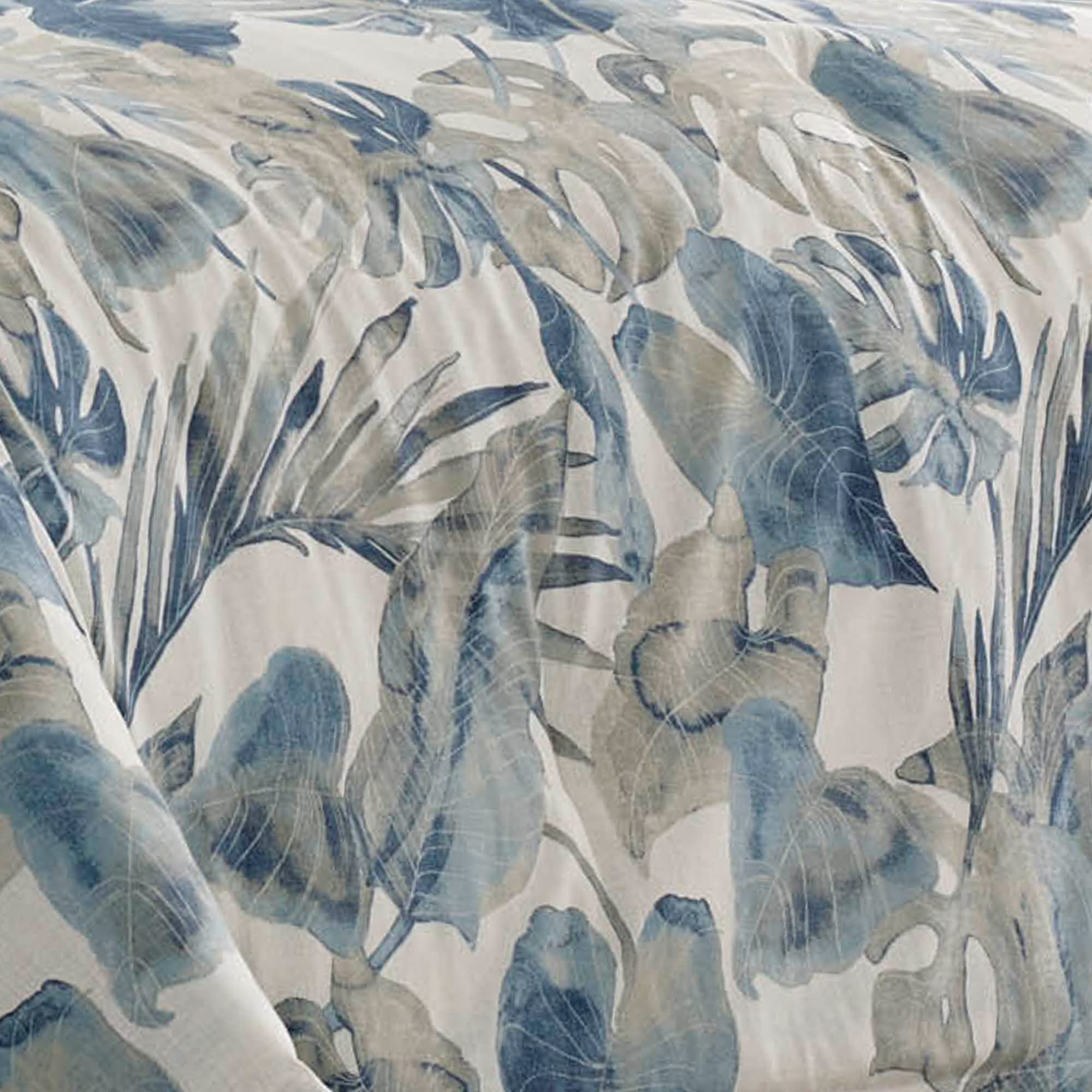 Tommy Bahama Queen Comforter Set - 100% Cotton Reversible Bedding with Matching Shams & Bedskirt | Ultra Soft Luxury Bedding for Master Bedroom (Raw Coast Blue, Queen Size) | Perfect for Coastal & Beach House Decor