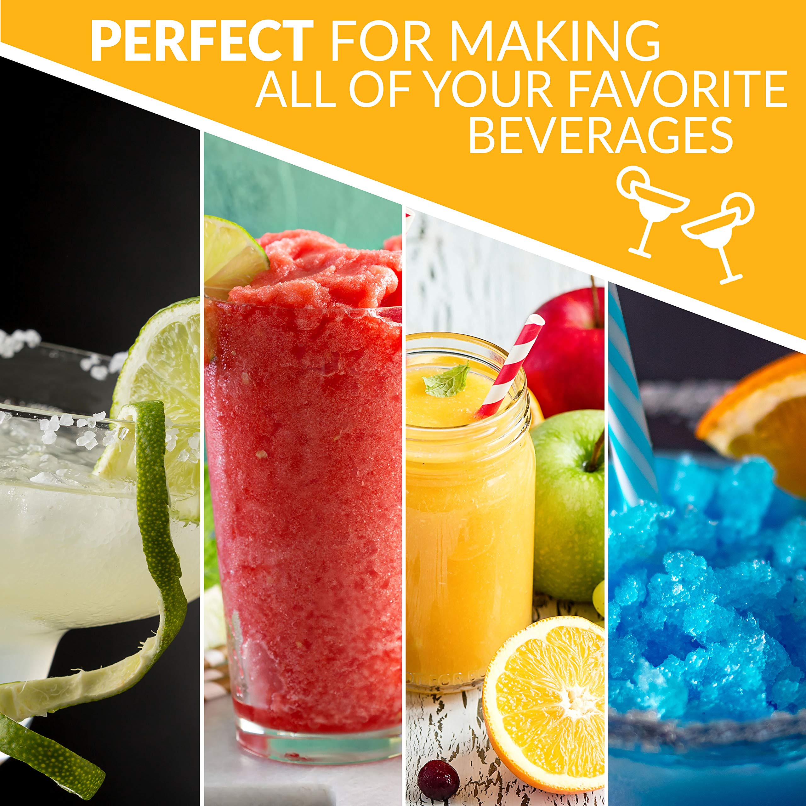 Nostalgia Taco Tuesday Frozen Drink Maker & Margarita Machine - 40oz Slushy Maker with Stainless Steel Spout - Double Insulated, Easy Clean - Lime Green - Perfect for Home Parties, BBQs & Summer Gatherings