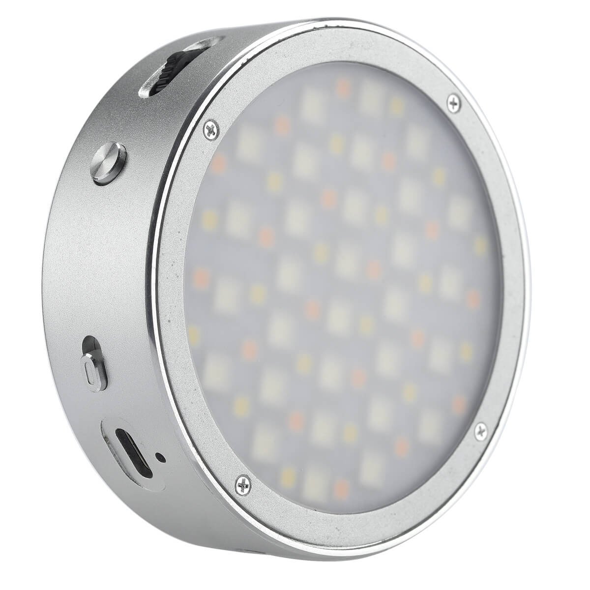 R1 Round RGB LED Light - Creative Compact & Lightweight Design for Home Decor, Gaming Setup, and Party Lighting