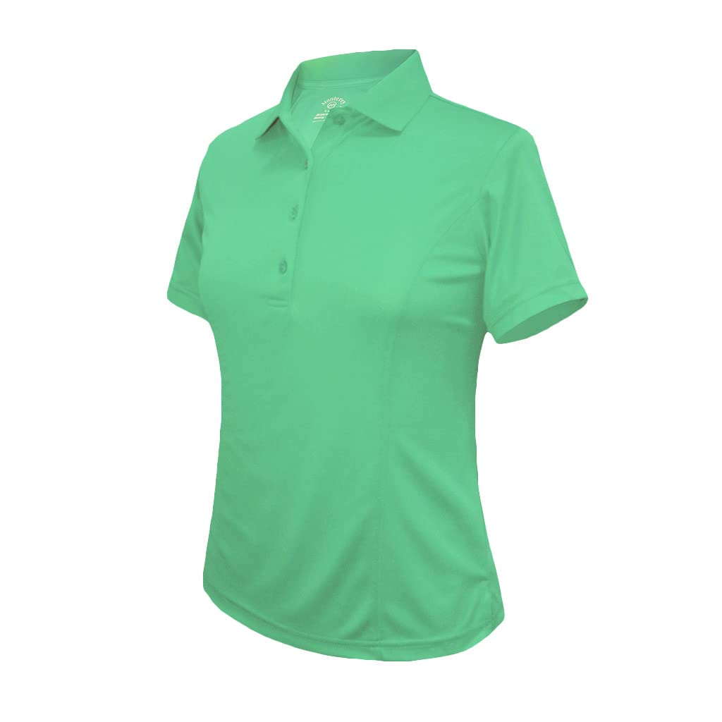 Monterey Club Women's Medium Weight Pique Solid Polo Shirt #2360 - Comfortable Casual & Work Wear for Golf, Office & Everyday Outfits