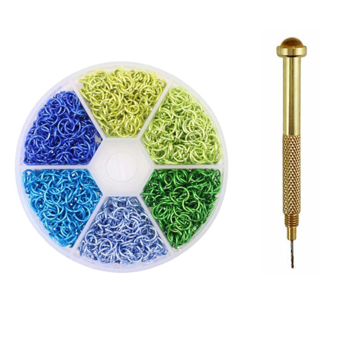 1100pcs Nail Hoops Hooks with Drill - Dangle Nail Charms, Nail Piercing Jewelry Rings for Nail Art - Perfect for DIY Nail Designs, Professional Salons, and Creative Nail Decorations
