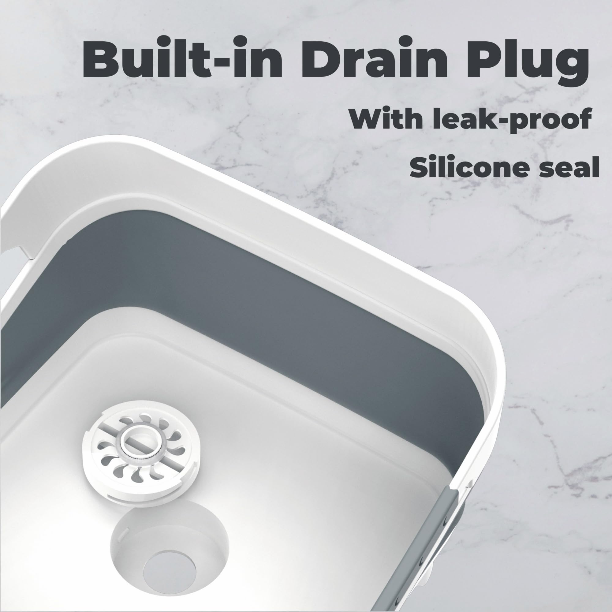 Foldable Baby Bottle Wash Basin - Portable & Versatile Kitchen Sink for RV, Camping, Travel - Durable & Easy to Clean for Home, Outdoor & Baby Care Use