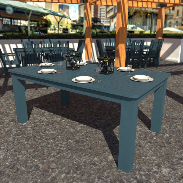 Modern Rectangular Dining Table for Kitchen & Dining Room - Solid Wood Farmhouse Style with Extendable Leaf - Perfect for Family Gatherings & Dinner Parties
